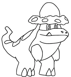 Crocalor Pokemon - Coloring Page Coloring Page