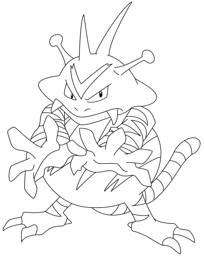 Electric Pokemon - Electabuzz Coloring Page