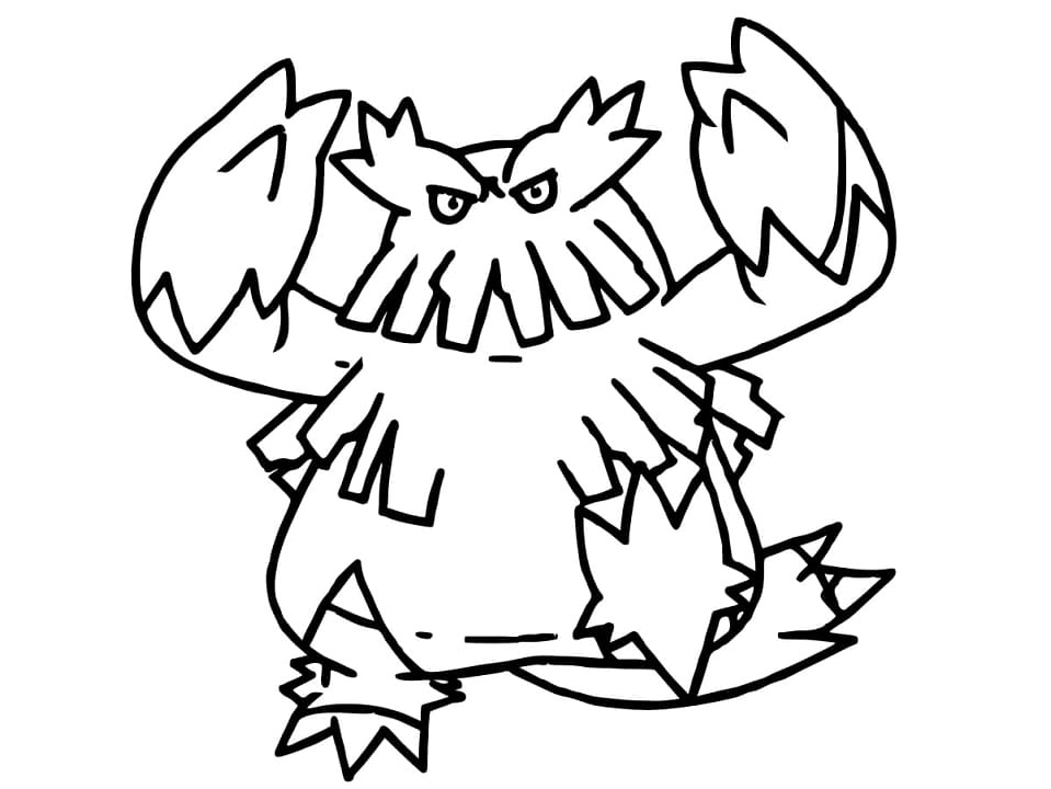 Pokemon Abomasnow Coloring Page