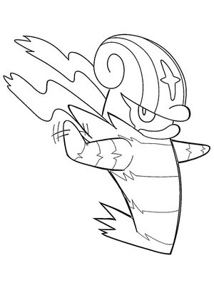 Pokemon Accelgor Coloring Page
