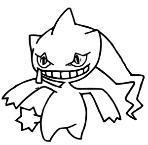 Pokemon Banette Coloring Page