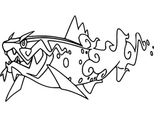 Pokemon Basculegion Coloring Page