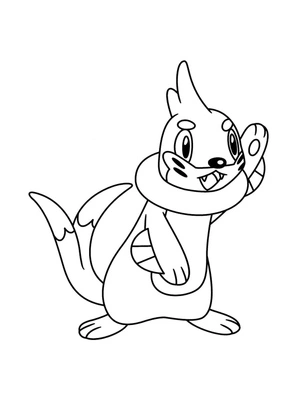 Pokemon Buizel Coloring Page