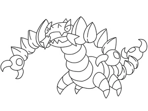 Pokemon Drapion Coloring Page