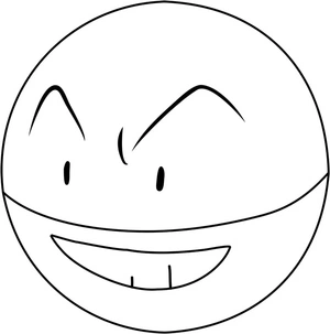 Pokemon Electrode Coloring Page