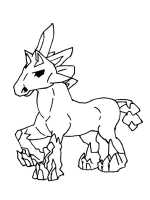 Pokemon Glastrier Coloring Page