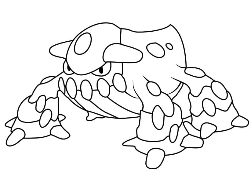 Pokemon Heatran Coloring Page
