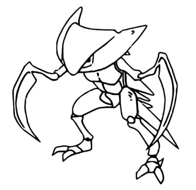 Pokemon Kabutops Coloring Page