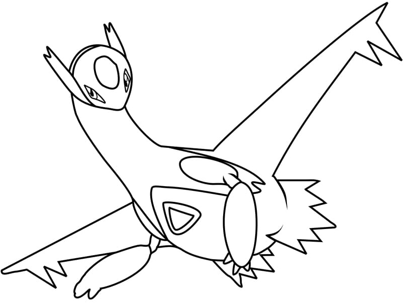 Pokemon Latios Coloring Page