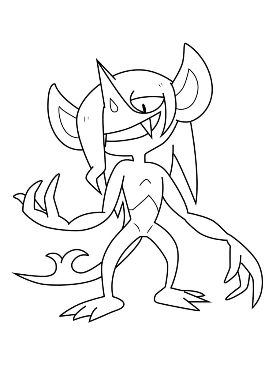 Pokemon Morgrem Coloring Page