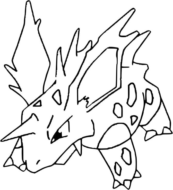 Pokemon Nidorino Coloring Page