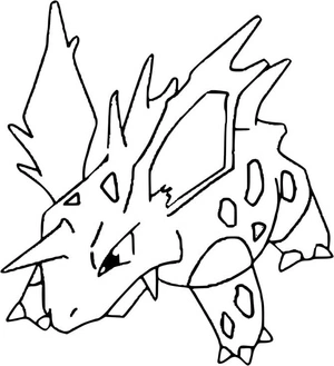 Pokemon Nidorino Coloring Page