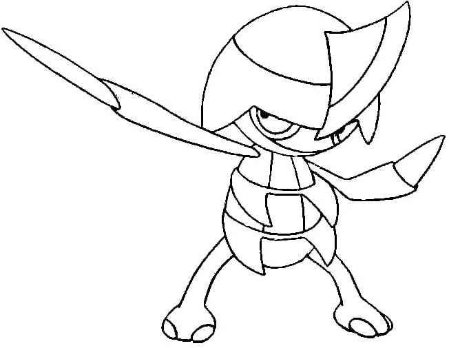 Pokémon Pawniard Coloring Page