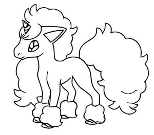 Pokemon Ponyta Coloring Page
