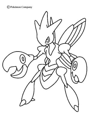 Pokemon Scizor Coloring Page