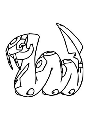 Pokemon Seviper Coloring Page