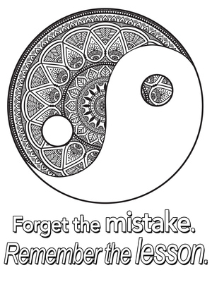 Quote about forgetting mistakes.