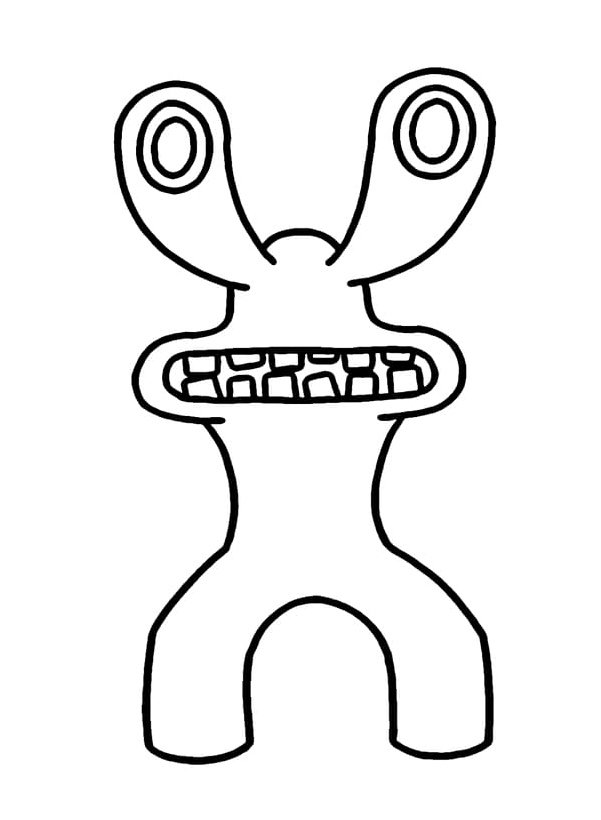 Friends of Pink Rainbow Coloring Page