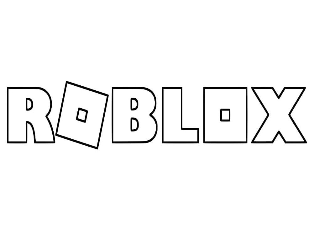 Roblox Logo - A Coloring Page Coloring Page