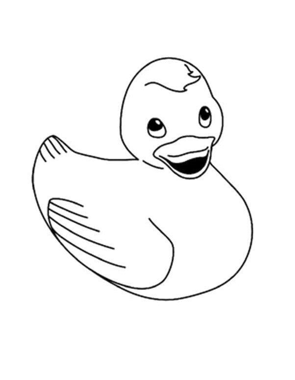 Printable Rubber Duck Coloring Sheet Coloring Page