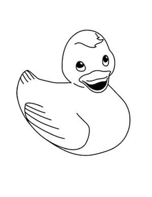 Printable Rubber Duck Coloring Sheet Coloring Page