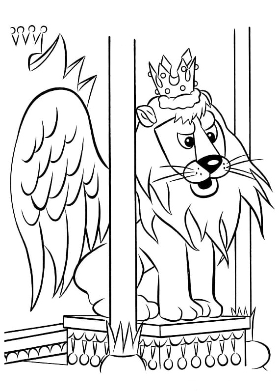 Moon King from Rudolph Coloring Page