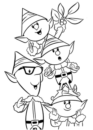 Printable Free Rudolph Coloring Page