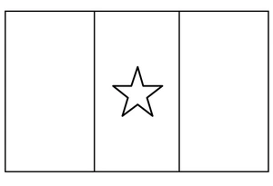 Flag of Senegal Coloring Page