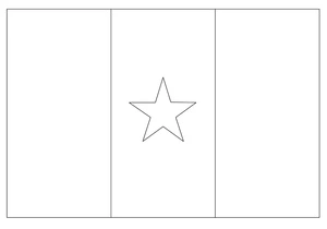 Senegal's Flag Coloring Page