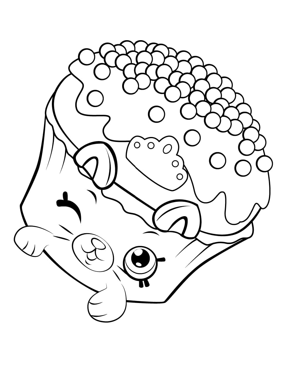 Cupcake Castle Shopkins: Season 5 Coloring Page