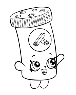 Season 6 Shopkins: Cinnamon Sally Coloring Page