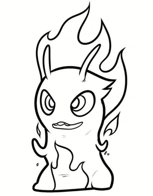 Slugterr Engulfed in Flames Coloring Page
