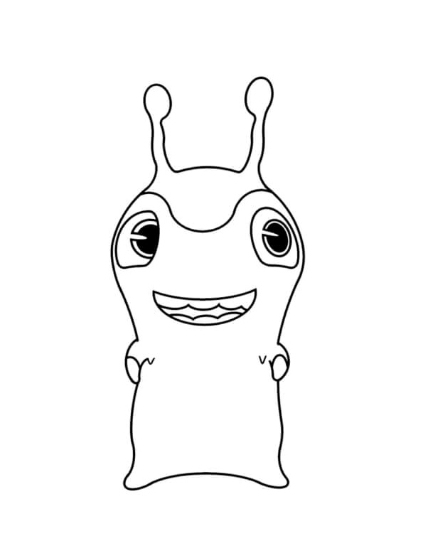 With Funny Slugterra Antennas - Coloring Page Coloring Page