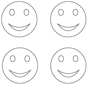 Four Happy Faces