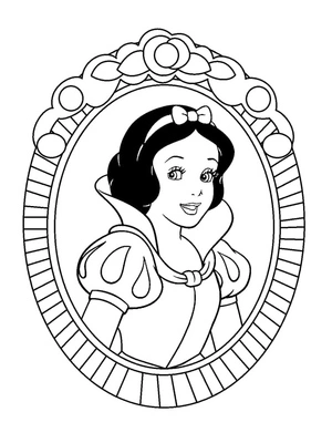 Snow White, the Princess Coloring Page