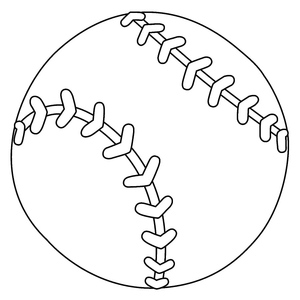 Softball drawing