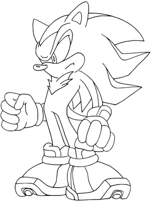 Shadow the Hedgehog from the Sonic series