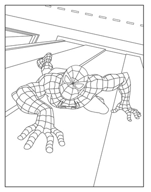 Spider-Man scaling buildings in the city