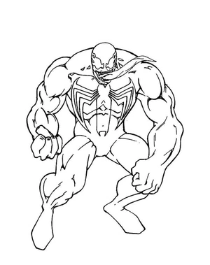 Spider-Man Venom Coloring Page