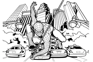 The Incredible Spider-Man Coloring Page