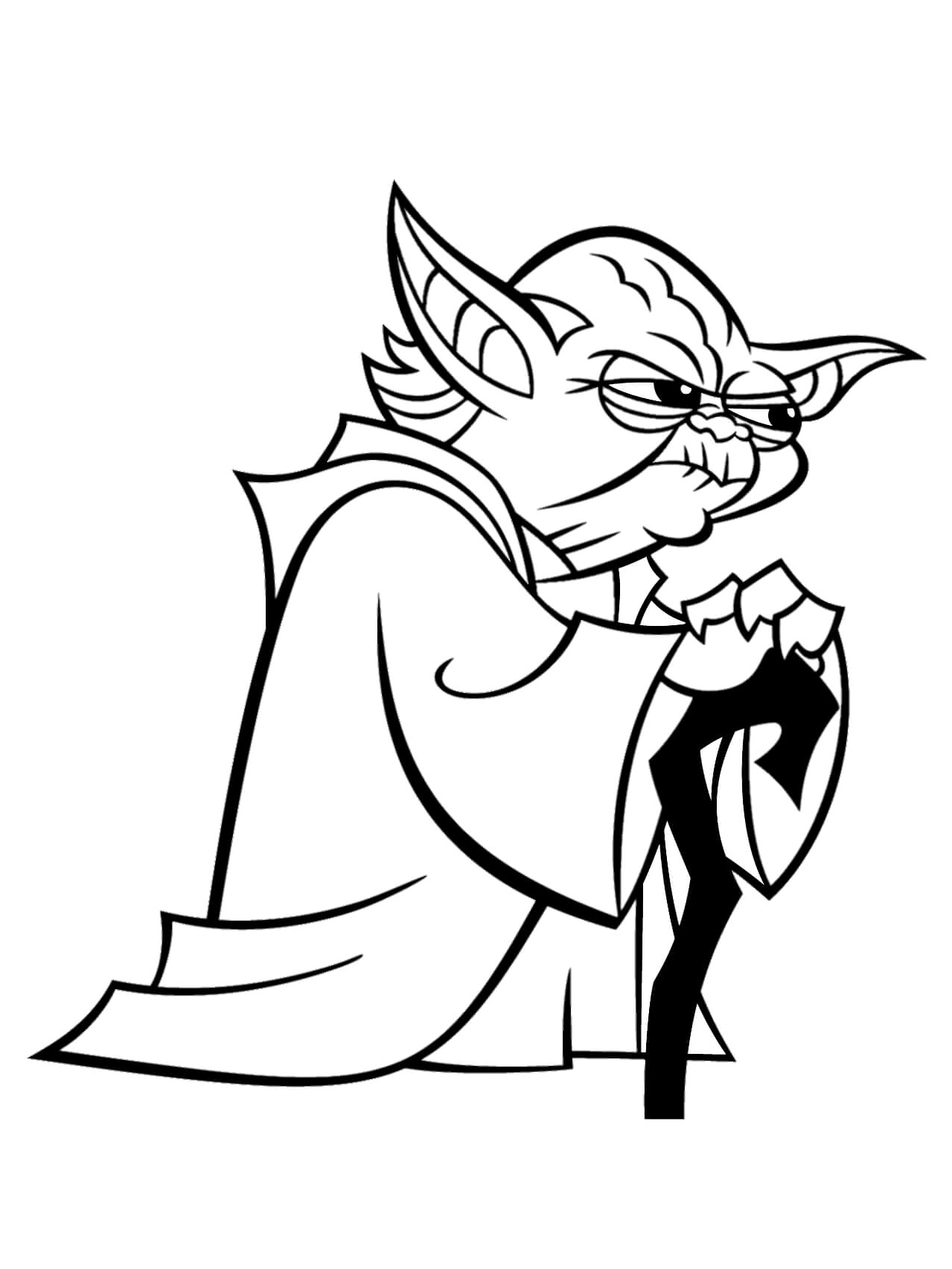 Yoda, the Master Coloring Page