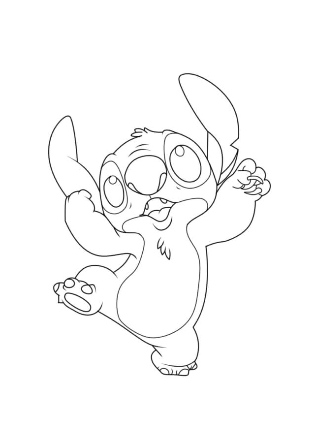 Dancing Stitch Coloring Page
