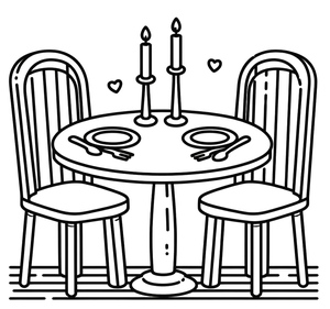 Table and Chairs Couple