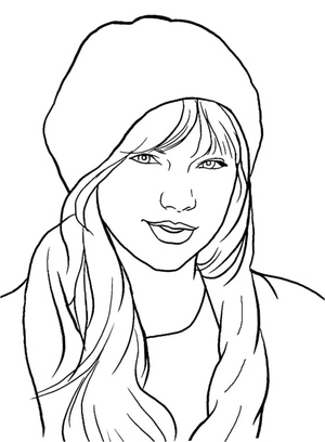 Drawing of Taylor Swift