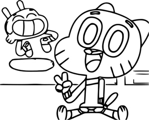 Free Printable Gumball Coloring Page