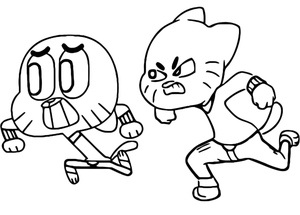 Printable Gumball Coloring Page