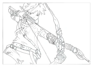 Skilled Sharpshooter Coloring Page