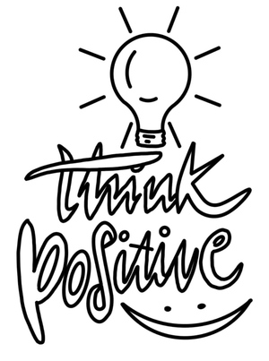 Positive Thoughts Coloring Page