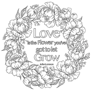 Printable Positive Thinking Coloring Page