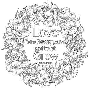 Printable Positive Thinking Coloring Page Coloring Page